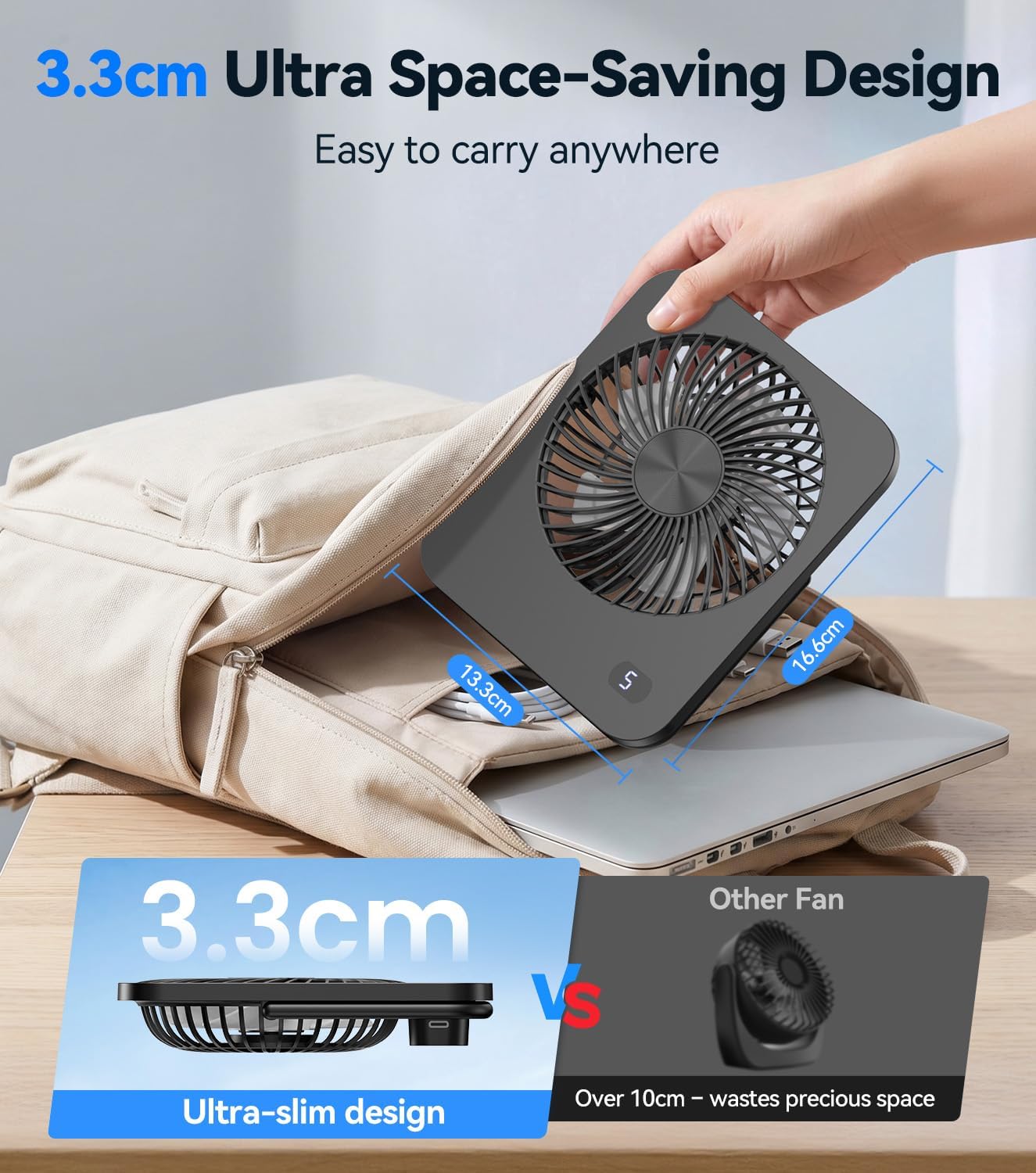 Portable USB Desk Fan for Every Need