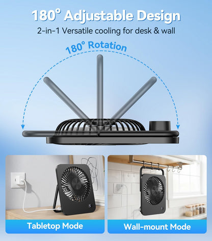 Portable USB Desk Fan for Every Need
