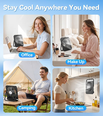 Portable USB Desk Fan for Every Need